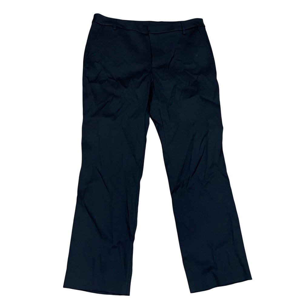 Time and Tru Women's 12 Black Pants Straight‎ Leg Zipper Fly Casual Work Office